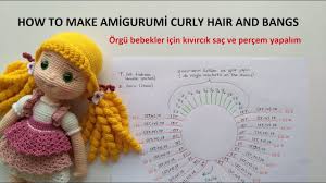 Amigurumi Bebek Kivircik Bukleli Sac Yapimi How To Make Crochet Doll Curly Hair And Bangs Youtube Krose Oyuncak Krose Tig Isleri