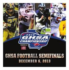 2013 GHSA Football Semifinals Guide by Score Atlanta