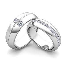Build Comfort Fit Wedding Bands For Him And Her With Diamonds And Gemstones Build Your Own Cool Wedding Rings Wedding Ring Sets Matching Diamond Wedding Band