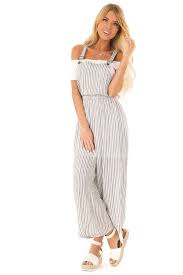 Black And White Striped Overalls Ink Black And White Striped Overall Jumper With Pockets Front Full Body White Stripe Overalls Striped