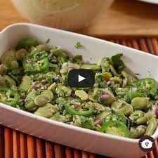 Ensalada De Habas Verdes Receta Ensalada De Habas Habas Verdes Cocinar Habas