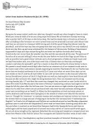 Letters From The Philippines Teachinghistory Org American War Historical Thinking Lettering
