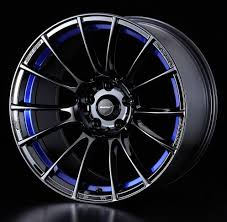 17 Inch Black And Blue Rims Weds Sport Sa72r Blue Light Chrome Ii Papa Smith Custom Custom Wheels Cars Jdm Wheels Rims For Cars