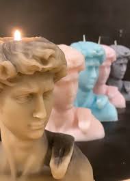 David Michelangelo Sculpture Candle/custom/customize/sculpture/gift/home  Decor/art Design/design/deco/birthday/unique/modern/hip/キャンドルアート