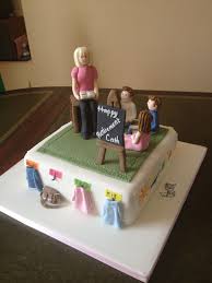 Class Teacher Female Teacher Birthday Cake For Teacher Pin By Patricia Masson On Ladies Cakes Retirement Cakes Garden Birthday Cake Cakes For Women