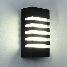Passica Wall Sconce Modern Porch Light Garden Wall Lamp Indoor Outdoor Wall Light Fixture 12w Led Warm White Light Amazon Com