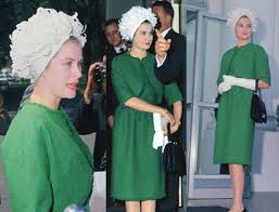 Princess Grace S Green Givenchy Dress And Jacket Worn During Her Visit To The White House 1961 She Also Wore Grace Kelly Givenchy Dress Princess Grace Kelly