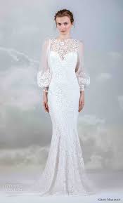 Long Bishop Sleeve Wedding Dress Gemy Maalouf 2019 Bridal Long Bishop Sleeves Illusion Bateau Sweetheart Neckline Full Embelli Flattering Wedding Dress Wedding Dresses Bohemian Wedding Dresses
