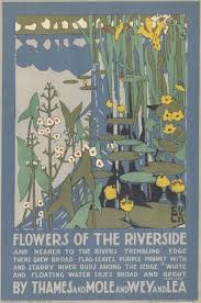 Poster; Flowers of the riverside, by Edward McKnight Kauffer, 1920 | London  Transport Museum