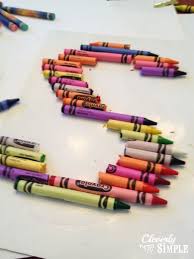 A great recycling project and with cute molds you can have fun new shapes as well! Framed Diy Crayon Letters Gift Idea