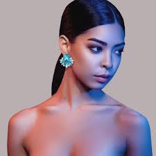 Turquoise Rhinestone Statement Earrings Light Blue Crystal Drop Dangle  Cluster Earrings for Women Formal Prom Party : Amazon.ca: Clothing, Shoes &  Accessories