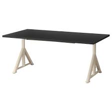 Idasen Schreibtisch Schwarz Beige Ikea Osterreich Black Desk Ikea Beige Desks