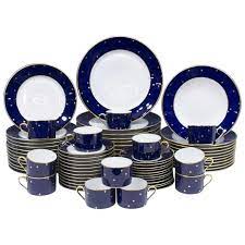 Fast free delivery to lakewood, parts of brooklyn. Faberge Porcelain Dinner Set For 12 Cobalt Blue Galaxy Pattern For Sale At 1stdibs