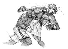 Are you tough enough to handle these. Fighter Sketch05 Jay Li Fighting Drawing Combat Art Art Reference Poses