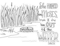 (god protected him on a very dangerous journey on a river riding in just a basket.) how does god protect us everyday? Moses Is Born Coloring Page Activity Sheet Ep 046 Donuts And Devos
