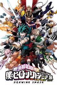 How to draw my hero academia: My Hero Academia Exhibition Drawing Smash Osaka