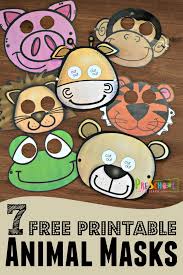Free Printable Animal Masks Preschool Play And Learn Printable Animal Masks Animal Activities For Kids Animals For Kids