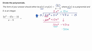 Answers for the worksheet on addition of polynomials are given below to check the exact answers of the above addition. Polynomial Division Algebra 2 Math Khan Academy