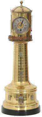 Lighthouse clocks are regarded as the first alarm clocks produced in america, although a or, they might have been influenced by english and french skeletonized clocks as well; Lot French Industrial Animated Lighthouse Clock