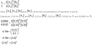 Reaction rate = k c a m c b n. Using The Given Data Calculate The Rate Constant Of This Reaction A B C D Home Work Help Learn Cbse Forum