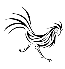 Maybe you would like to learn more about one of these? Black Ink Tribal Running Rooster Tattoo Design Tattooimages Biz