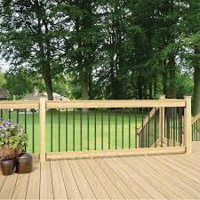 Maybe you would like to learn more about one of these? Deckorail 8 Ft Aluminum Pressure Treated Southern Yellow Pine Deck Rail Kit 298645 The Home Depot Deck Railings Deck Designs Backyard Decks Backyard