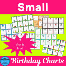 small birthday charts