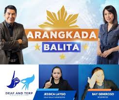 Catch the February 3, 2025, Arangkada Balita episode featuring a Deaf Relay  Interpreter and Hearing Interpreter! Watch it here:  https://www.youtube.com/live/iaDeyfF1SqA?si=pDLyqEHyVSLH_XgY