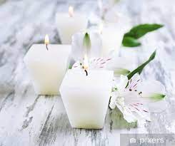 Maybe you would like to learn more about one of these? Beautiful Candles With Flowers On Wooden Background Wall Mural Pixers We Live To Change
