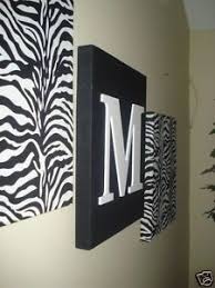 Zebra Wall Decoration Cute For A Little Girls Room Zebra Room Initial Wall Zebra Decor