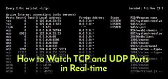 Netstat (network statistics) is a let's say you've started some service, and that is supposed to listen on a particular ip:port, this. How To Watch Tcp And Udp Ports In Real Time