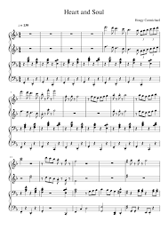Right hand melody follows the voc. Heart And Soul Sheet Music For Piano Solo Musescore Com