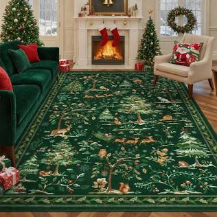 Maintain clean floors during the holidays with regular vacuuming., AI generated