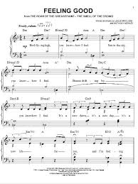 песня учат в школе учат в школе учат в школе Feeling Good Sheet Music Michael Buble Easy Piano Sheet Music Violin Sheet Music Piano Sheet Music