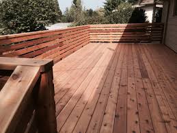 Horizontal slat porch railing by amee posted on september 7, 2018 august 6, 2018. Cedar Deck With Horizontal Railing Deck Masters Llc
