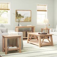 Our beverly coffee table is hand woven of natural rattan with lattice apron, wrapped joints and tempered glass top. Sand Stable 4 Piece Coffee Table Set Reviews Wayfair