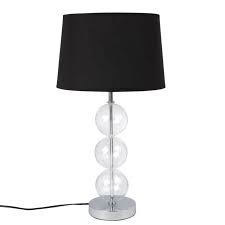 Lampe Boules En Verre Et Abat Jour Noir Ubud Maisons Du Monde Boule En Verre Lampe Boule Abat Jour