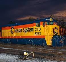 Image result for Federal Yellow 1956 Chesapeake and Ohio Railroad