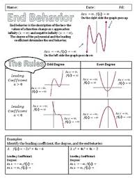 Ixl is easy online learning designed for busy parents. End Behavior Of Polynomials Notes Examples And Assignment By Broke Math Guy