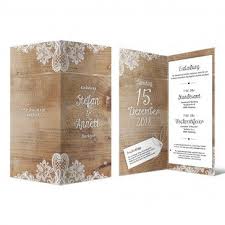 Hochzeit Einladungskarten Klappkarte Rustikal Mit Weisser Spitze Einladungskarten Hochzeit Einladungen Individuelle Hochzeit