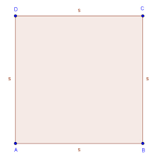 Beim quadrat sind alle seiten gleich lang. Umfang