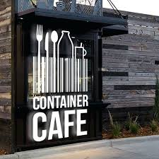 Container Cafe Create A Branding Package For A Converted Shipping Container Cafe By Shipping Container Cafe Container Cafe Container Restaurant