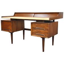 Milo Baughman For Drexel Perspective Mindoro And Leather Desk Leather Desk Baughman Desk