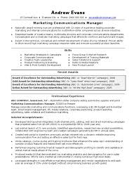 You can find a sample cv for use in the business world, academic settings, or one that lets you focus on your particular skills and abilities. Cv Template Marketing Manager Sales Marketing Communications