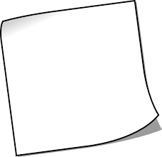 White Sticky Notes Kertas Putih Kartun