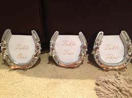 Maybe Name Each Table With A Favorite Restaurant Or Place That Lindsey And Ryan Have Been Too Horse Wedding Horse Wedding Theme Wedding Horseshoes