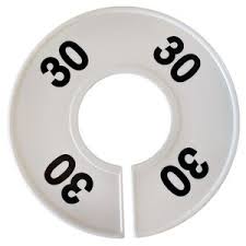 Organize clothing racks by size. Clothing Rack Size Dividers Round White With Black Numbers
