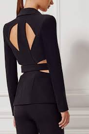 Black Cutout Back Pants Suit In 2020 Fashion Outfits Fashion Dresses Black Women Fashion