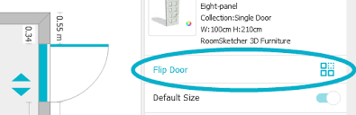 The 2 exits from that space swing in the direction of egress into 2 opposite corridors. Work With Doors App Roomsketcher Help Center