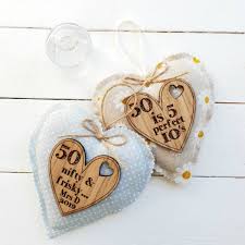 If you're looking for 50th birthday gift ideas that the lucky lady can keep forever, this 6 angel figurine is just perfect, as. 50th Birthday Gifts For Her Personalised Heart By Little Foundry Notonthehighstreet Com